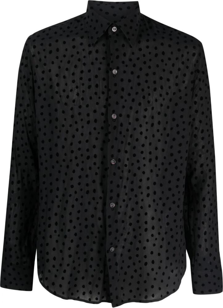 FURSAC polka-dot crepe shirt - Black Cover