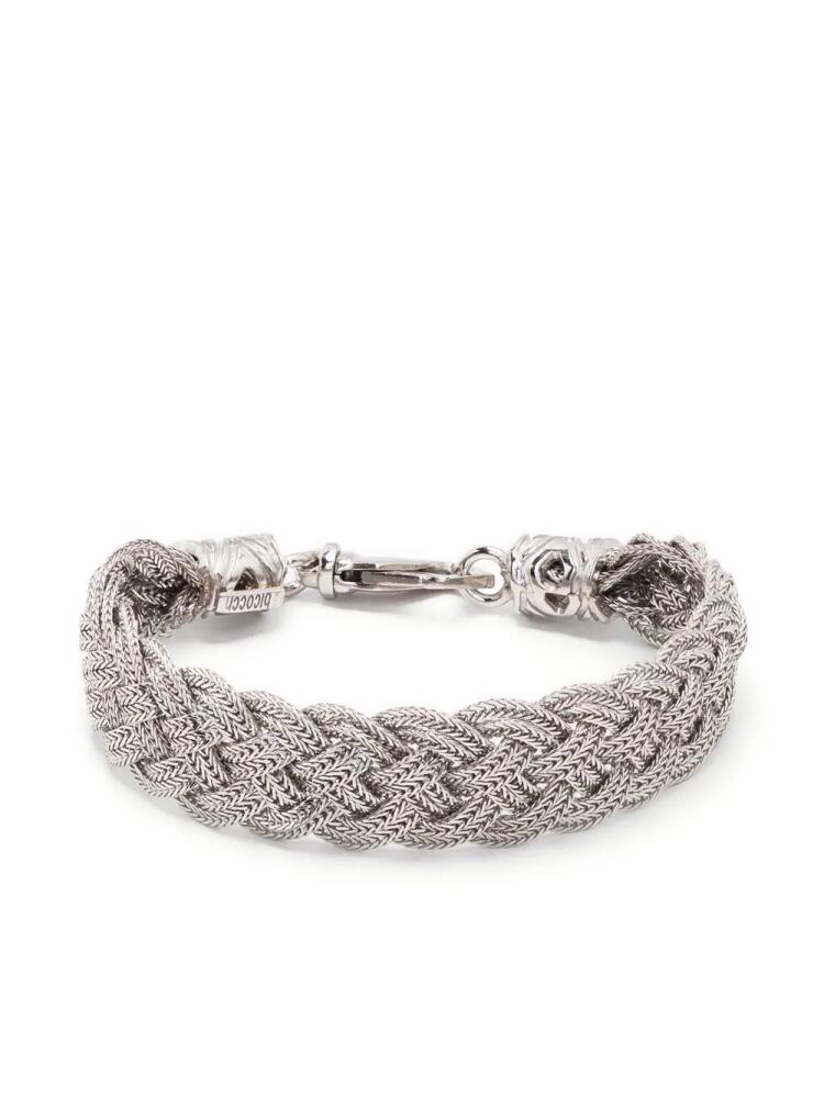 Emanuele Bicocchi flat braided-design bracelet - Silver Cover