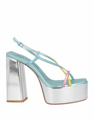 Haus Of Honey Woman Sandals Turquoise Soft Leather Cover