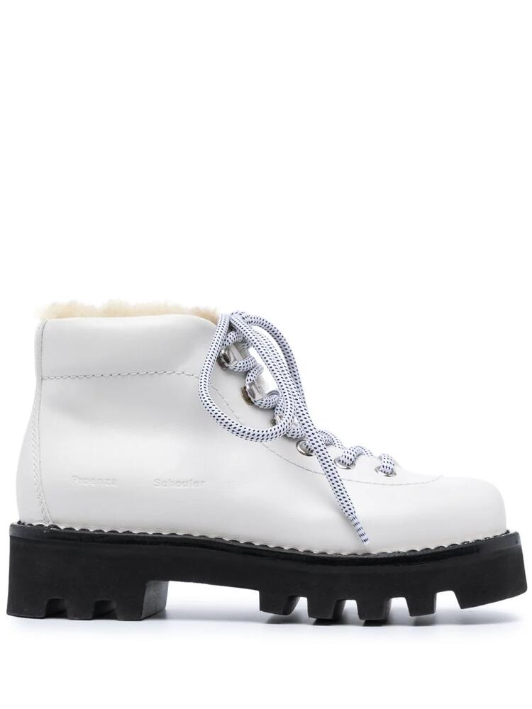 Proenza Schouler shearling hiking boots - White Cover