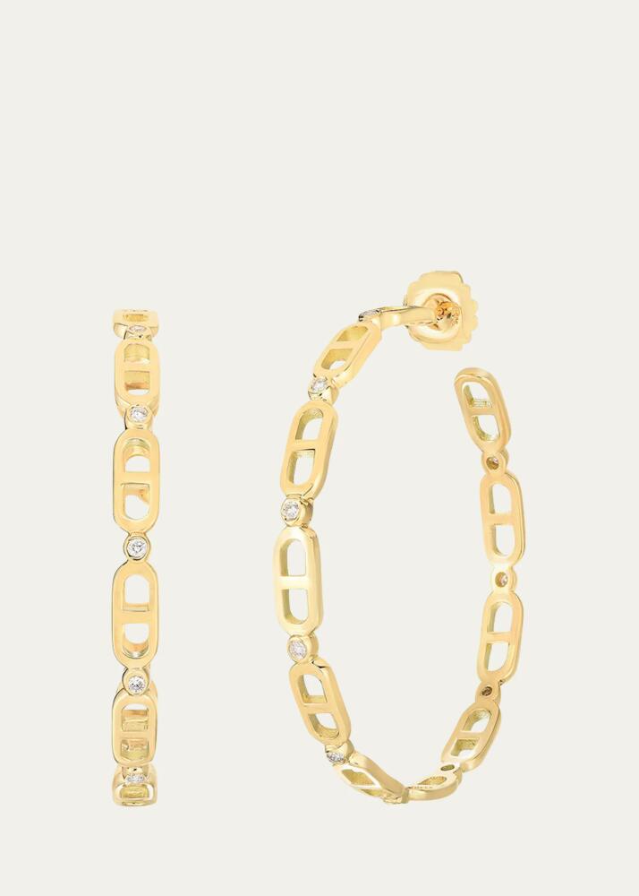 Audrey C. Jewels Cheval 18k Gold Hoop Earrings - Large Cover