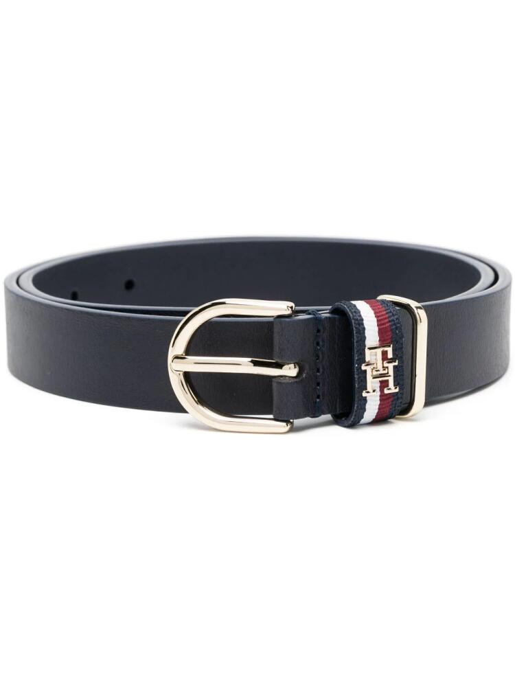 Tommy Hilfiger Timeless leather belt - Blue Cover