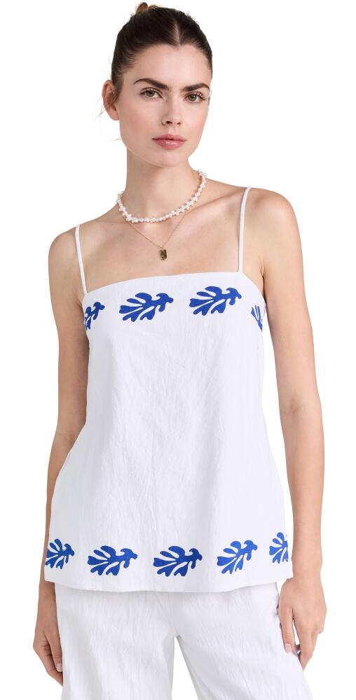 Seven Wonders Amala Top White/Blue Cover