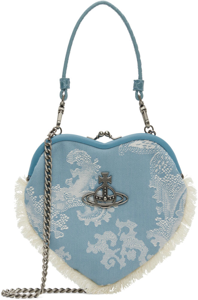 Vivienne Westwood Blue Belle Heart Frame Top Handle Bag Cover