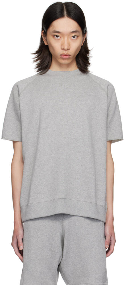 BEAMS PLUS Gray Cut-Off T-shirt Cover