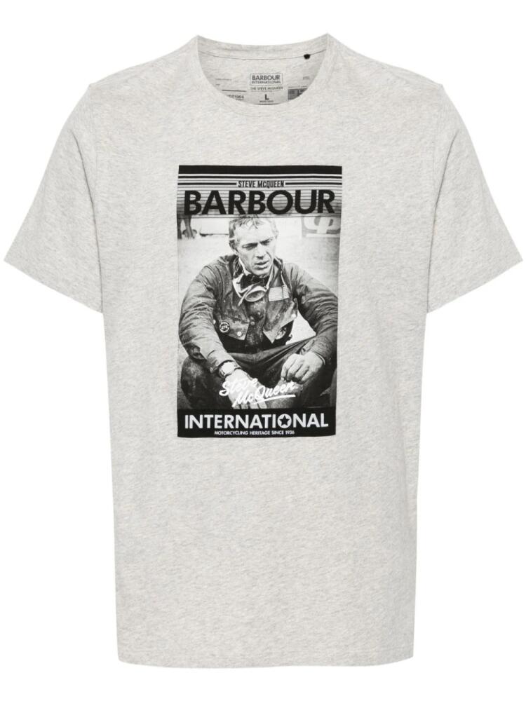 Barbour International x Steve McQueen™ Mount cotton T-shirt - Grey Cover