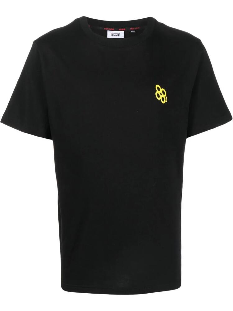 GCDS graphic-print cotton T-shirt - Black Cover