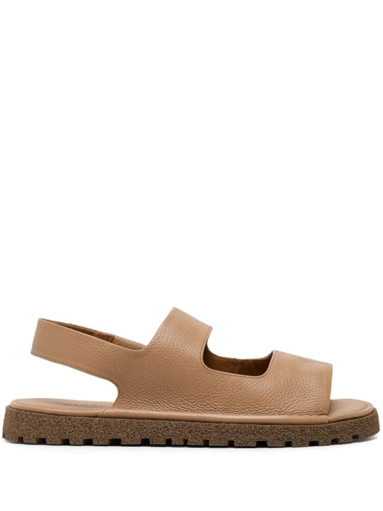 Marsèll cut-out leather sandals - Neutrals Cover