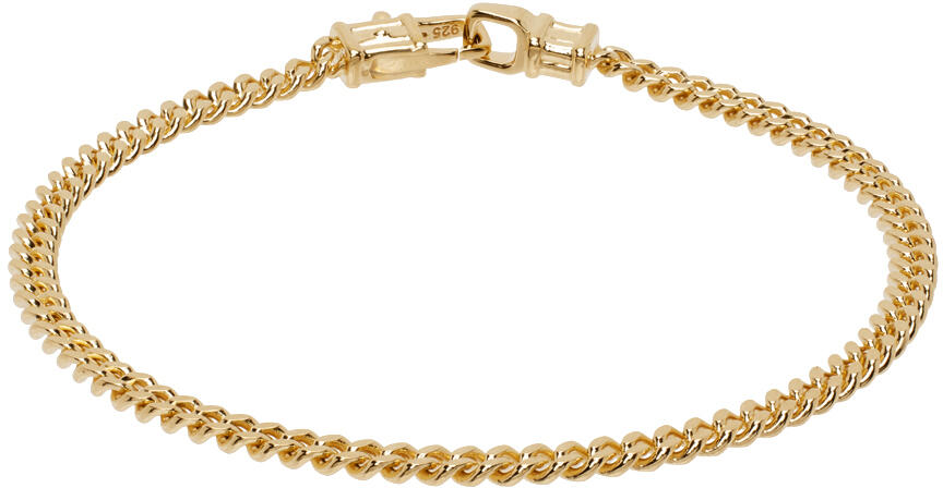 Tom Wood Gold Curb M Bracelet Cover