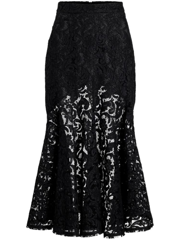 Patou lace mermaid midi skirt - Black Cover