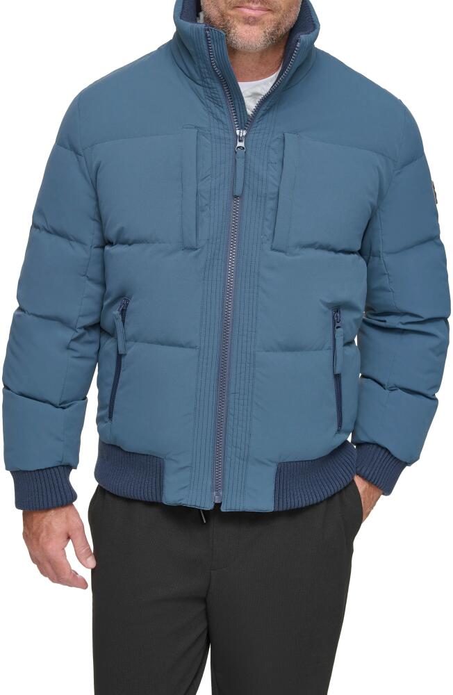 Andrew Marc Sideling Quilted Jacket in Lagoon Cover