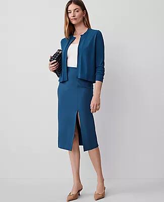 Ann Taylor Pull On Slit Pencil Skirt Cover