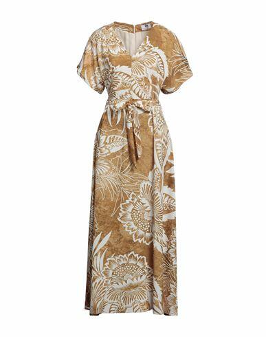 Gai Mattiolo Woman Maxi dress Mustard Polyester, Elastane Cover