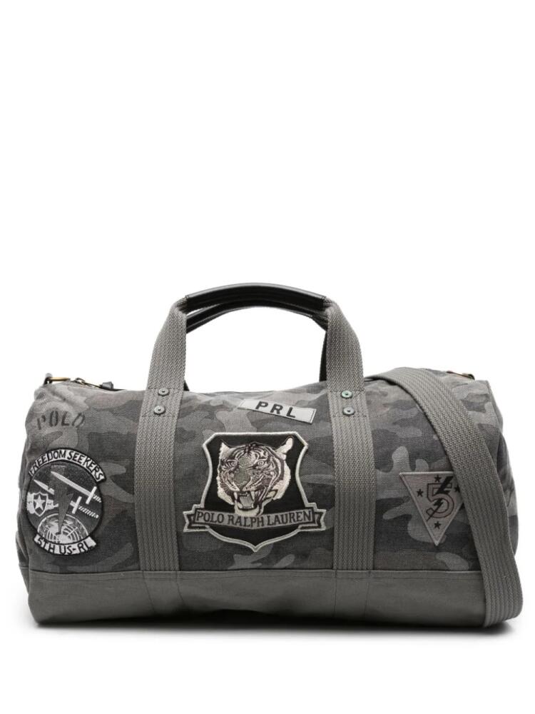 Polo Ralph Lauren camouflage-print logo-patch holdall - Neutrals Cover