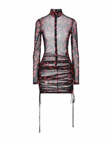 David Koma Woman Mini dress Black Polyamide, Elastane Cover