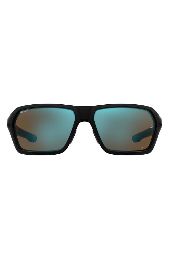 Under Armour Recon 64mm Sport Sunglasses in Black /Blue Ml Ol Cover