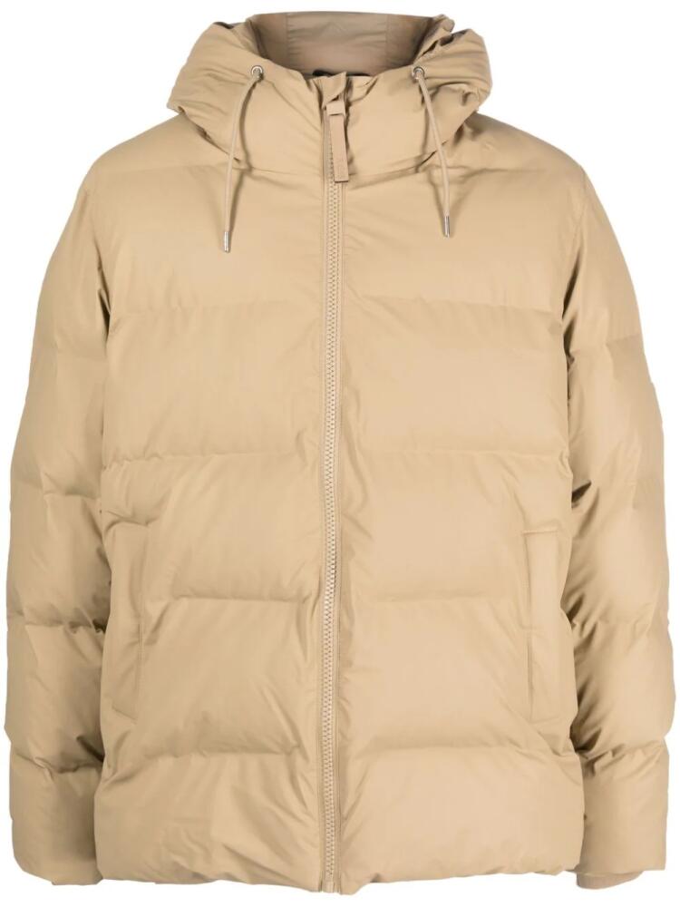 Rains Alta hooded padded jacket - Neutrals Cover