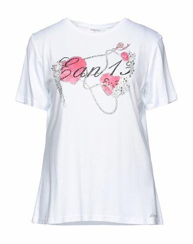 Ean 13 Woman T-shirt White Cotton, Elastane Cover