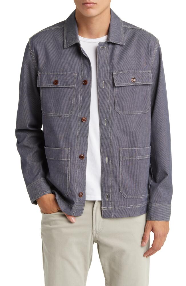 Rails Franklin Cotton Blend Shirt Jacket in Railroad Dobby Cover