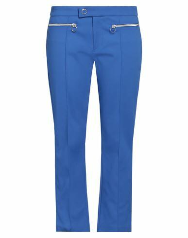 Versace Jeans Woman Pants Bright blue Cotton, Polyamide, Elastane Cover