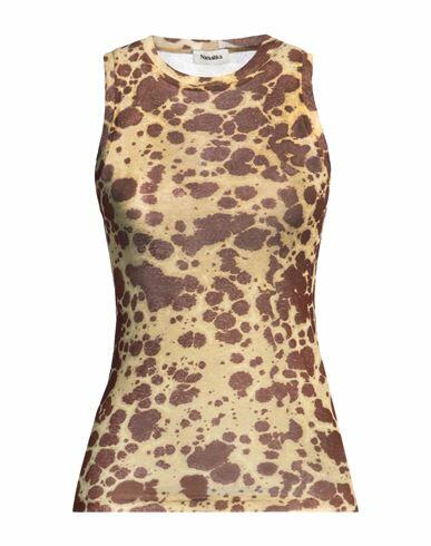 Nanushka Woman Tank top Ocher Recycled polyester Cover