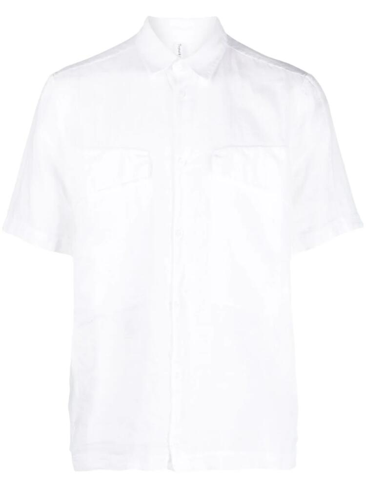 Transit short-sleeve linen-cotton shirt - White Cover