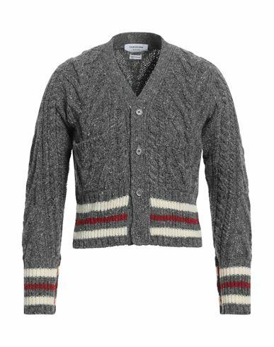 Thom Browne Man Cardigan Lead Wool, Mohair wool Cover