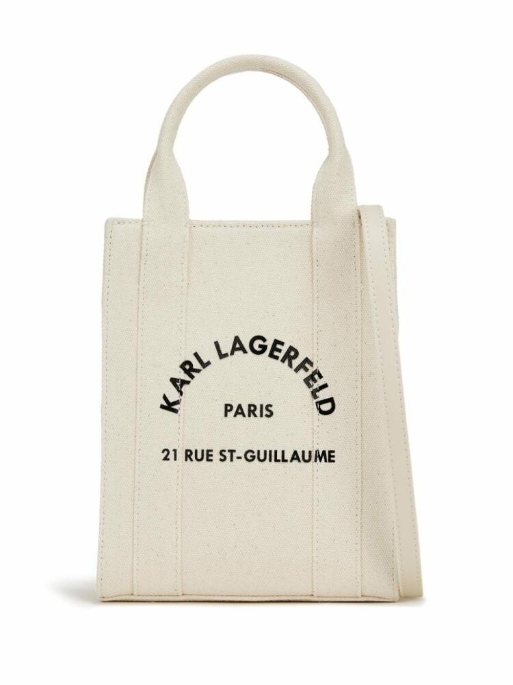 Karl Lagerfeld small Rue St-Guillaume Square tote bag - Neutrals Cover