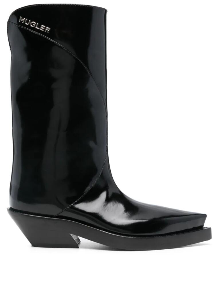 Mugler 55mm Santiag boots - Black Cover