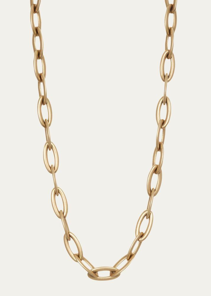 Sidney Garber 18K Yellow Gold Oval Link Tivoli Necklace, 29"L Cover