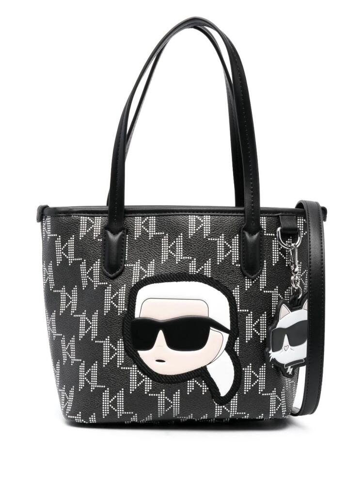 Karl Lagerfeld Ikonik Monogram tote bag - Black Cover