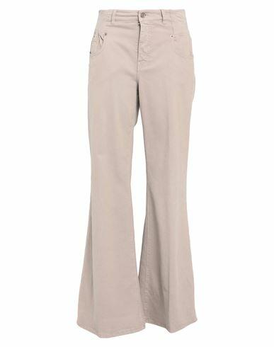 Avantgar Denim By European Culture Woman Pants Light brown Cotton, Polyester, Elastane Cover