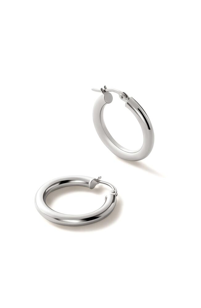 Ana Luisa Chunky Gold Hoop Earrings - Gold Classic Hoops Medium in White Gold Cover