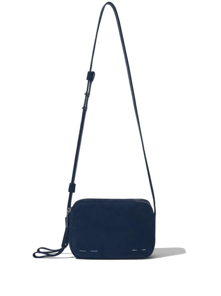 Proenza Schouler White Label Watts logo-print crossbody bag - Blue Cover