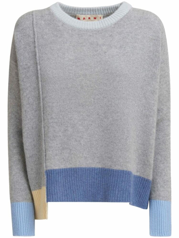 Marni layered cashmere jumper - Grey Cover