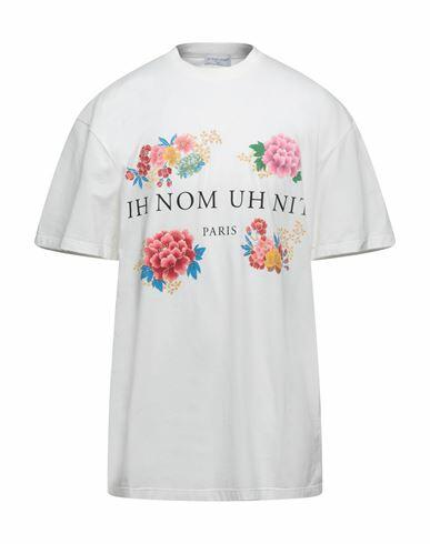 Ih Nom Uh Nit Man T-shirt White Cotton, Elastane Cover