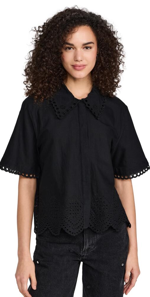 RHODE Elisa Top Ink Bastille Eyelet Cover