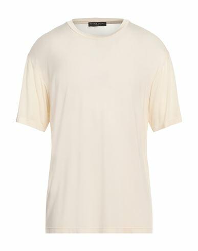 Daniele Fiesoli Man T-shirt Ivory Cupro, Elastane Cover