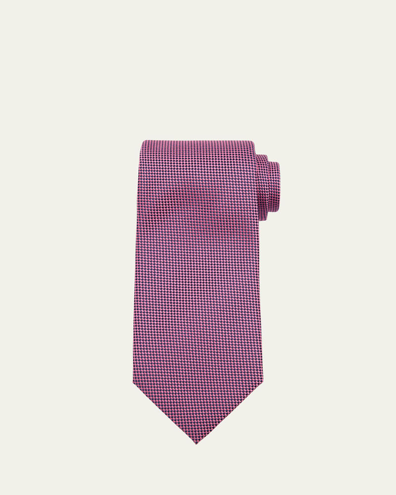 Charvet Men's Micro-Diamond Silk Tie Cover