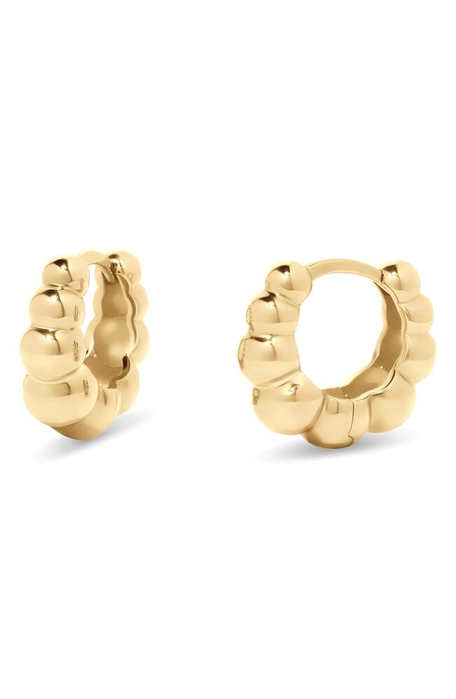 Brook and York Vale Bubble Huggie Hoop Earrings in Gold Cover