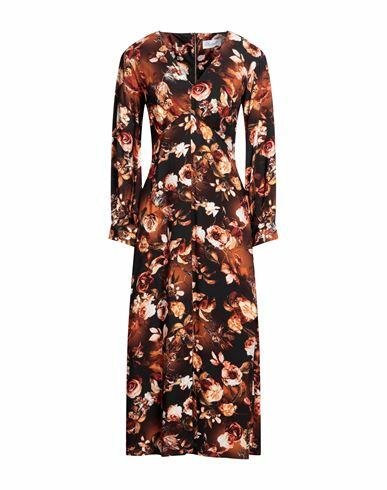 Closet Woman Midi dress Rust Viscose Cover