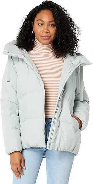 Sanctuary Hooded Down Puffer (Mint) Women's Clothing Cover