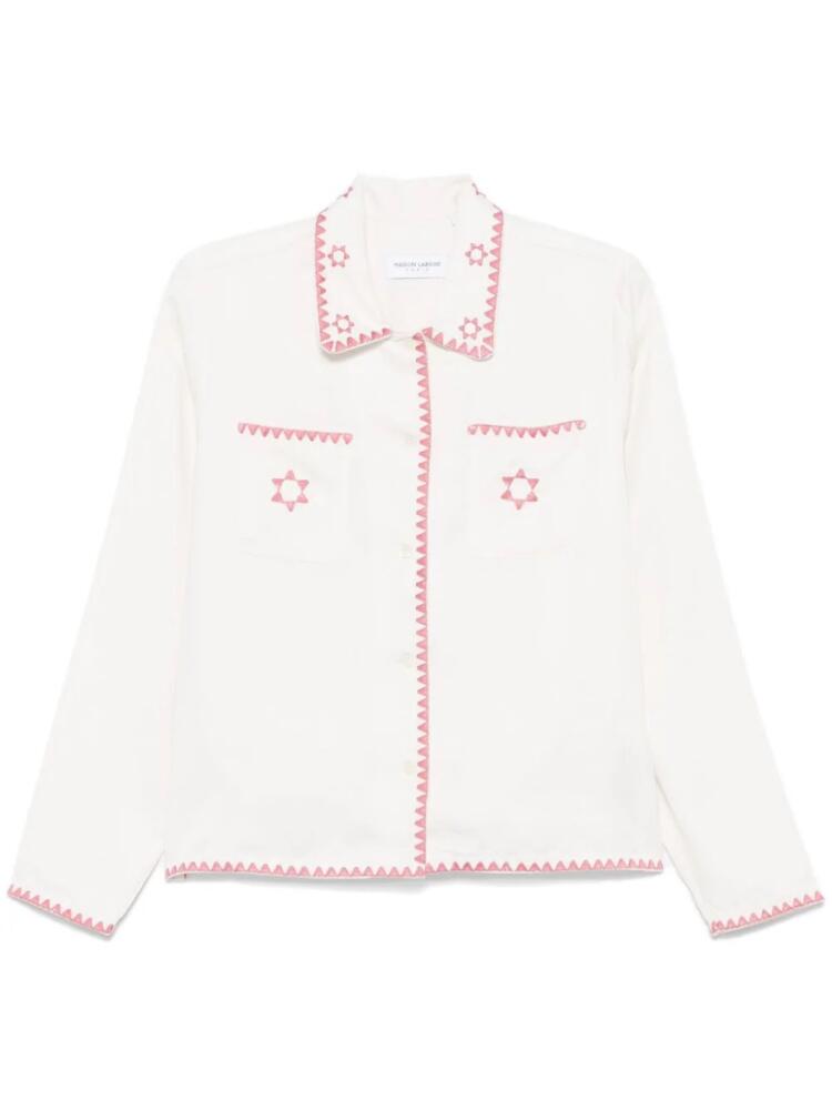 Maison Labiche Stars Pisan shirt - White Cover