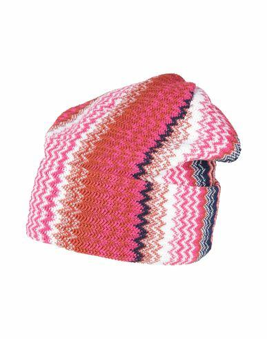 Missoni Woman Hat Magenta Wool, Acrylic Cover