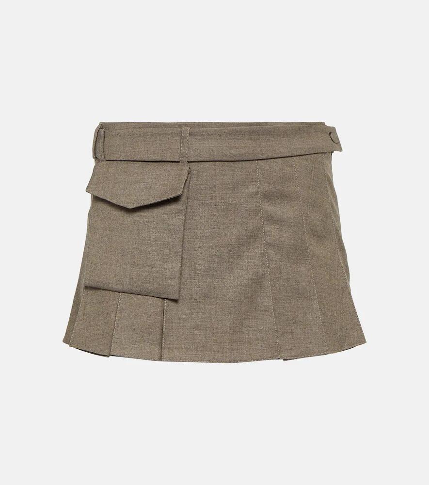 Aya Muse Mia pleated wool mini skirt Cover