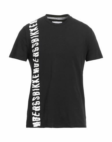 Bikkembergs Man T-shirt Black Cotton, Elastane Cover