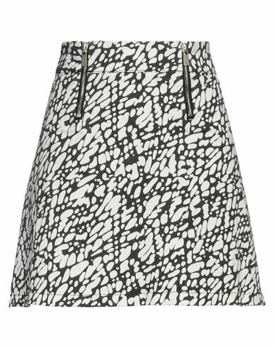 Trussardi Woman Mini skirt White Cotton, Elastane Cover