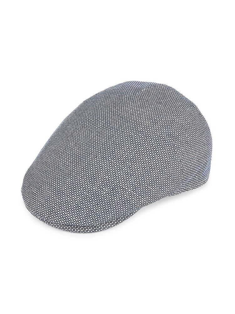 Saks Fifth Avenue Made in Italy Men's Linen Cotton Cap - Navy Cover