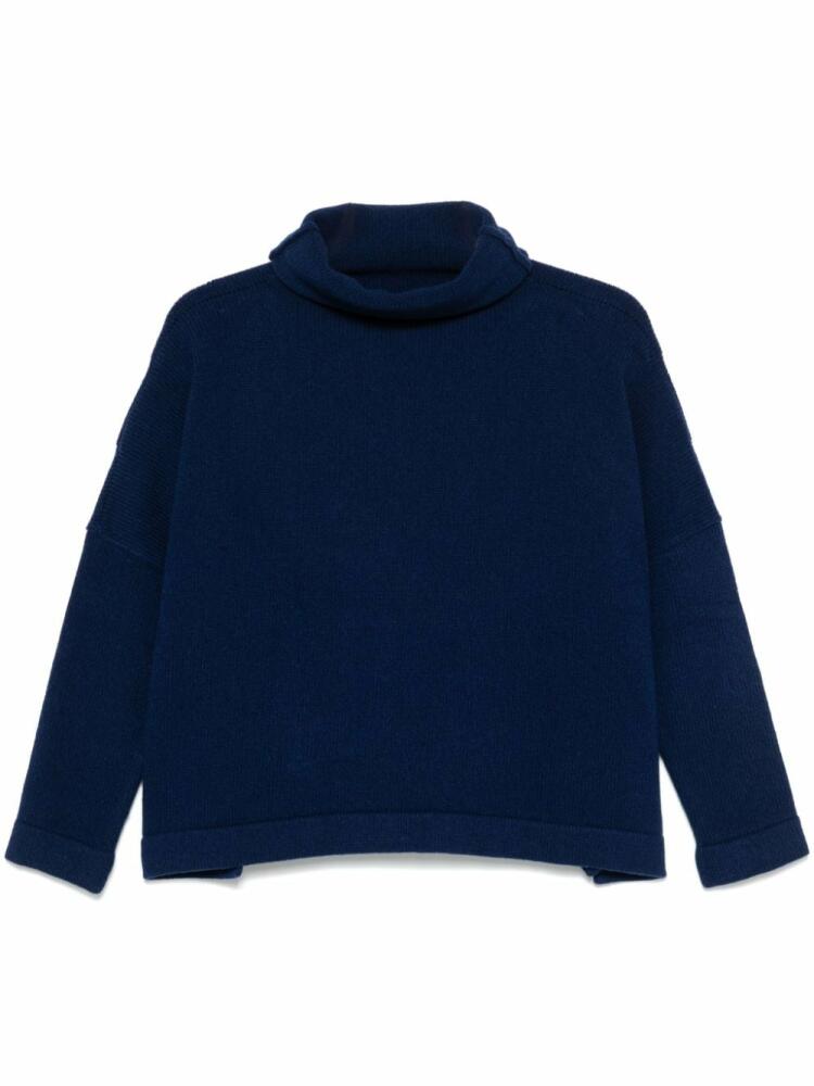 Daniela Gregis cropped sweater - Blue Cover