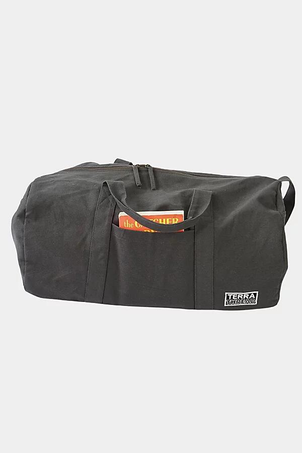 Terra Thread Organic Cotton Canvas Duffle Bag in Dark Grey Cover